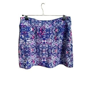 Tranquility Athletic Skort Mini Skirt Activewear Blue Pink‎ Print Sall